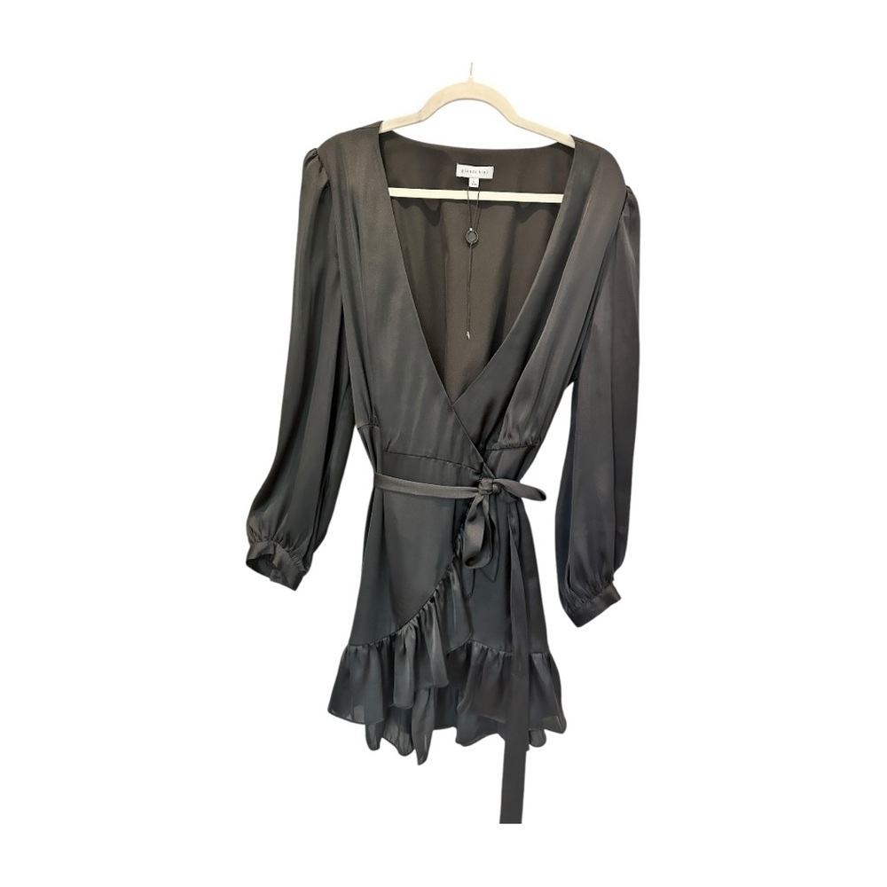 Gianni Bini Black Wrap Dress